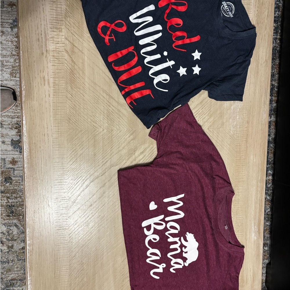 Mama Bear Kids T-Shirt - Red and White